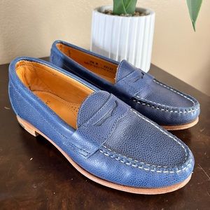 Weejuns Navy Leather Loafers